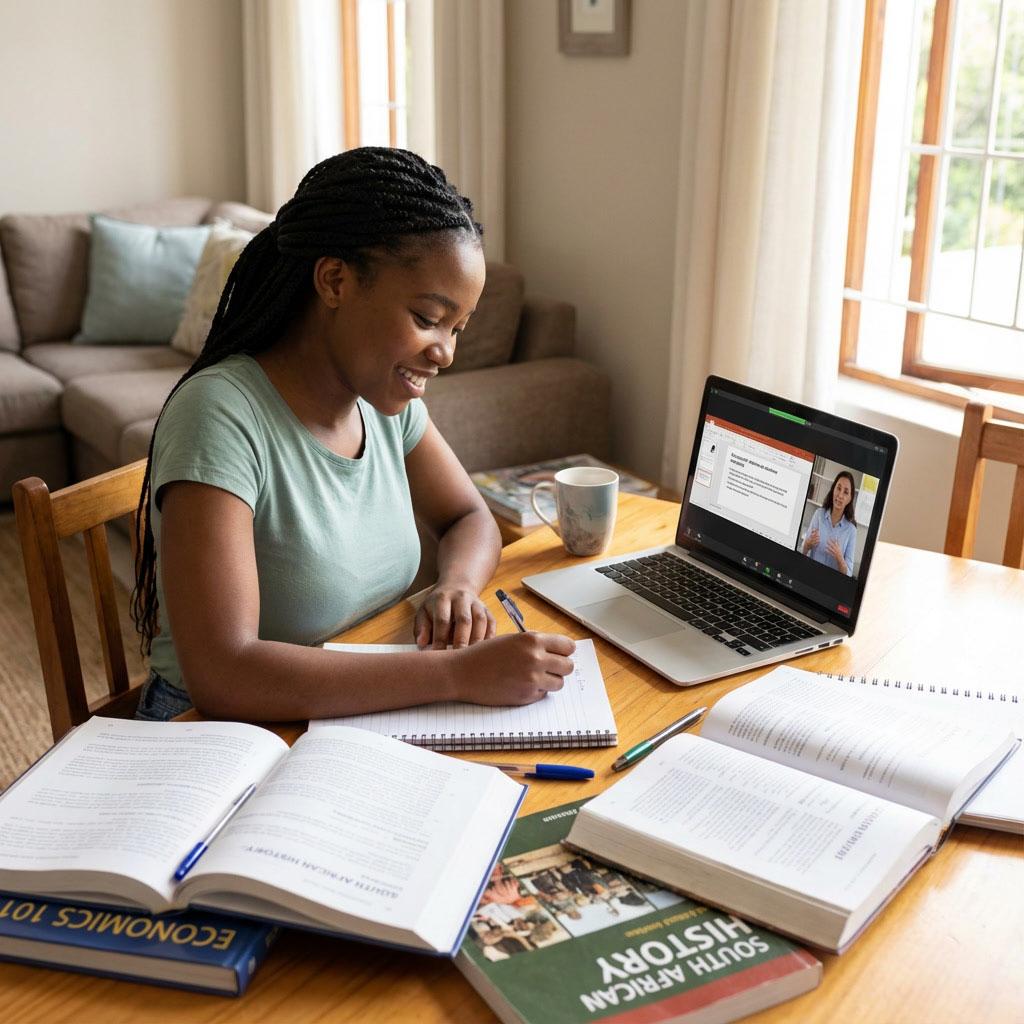 South African learner studying for the Western Cape matric exams 2026
